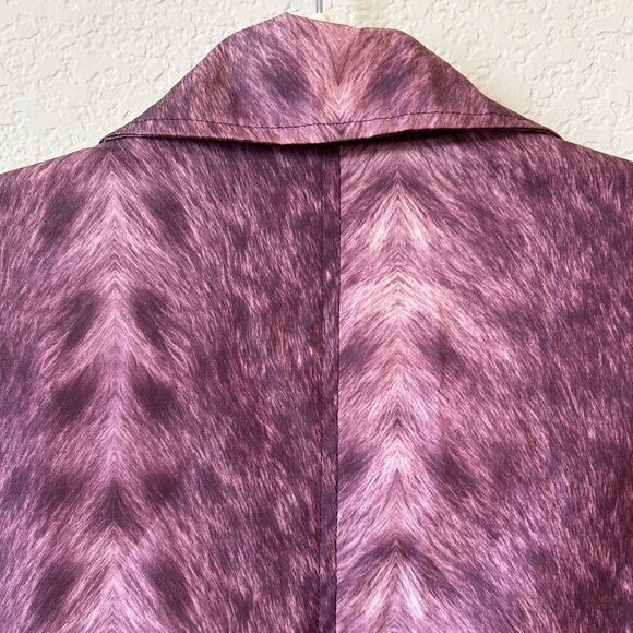 Holland and Holland Coated Canvas Hunting Jacket in Purple Hide, Size M - Picture 9 of 13